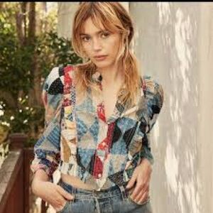 DOEN Amandine Patchwork Top